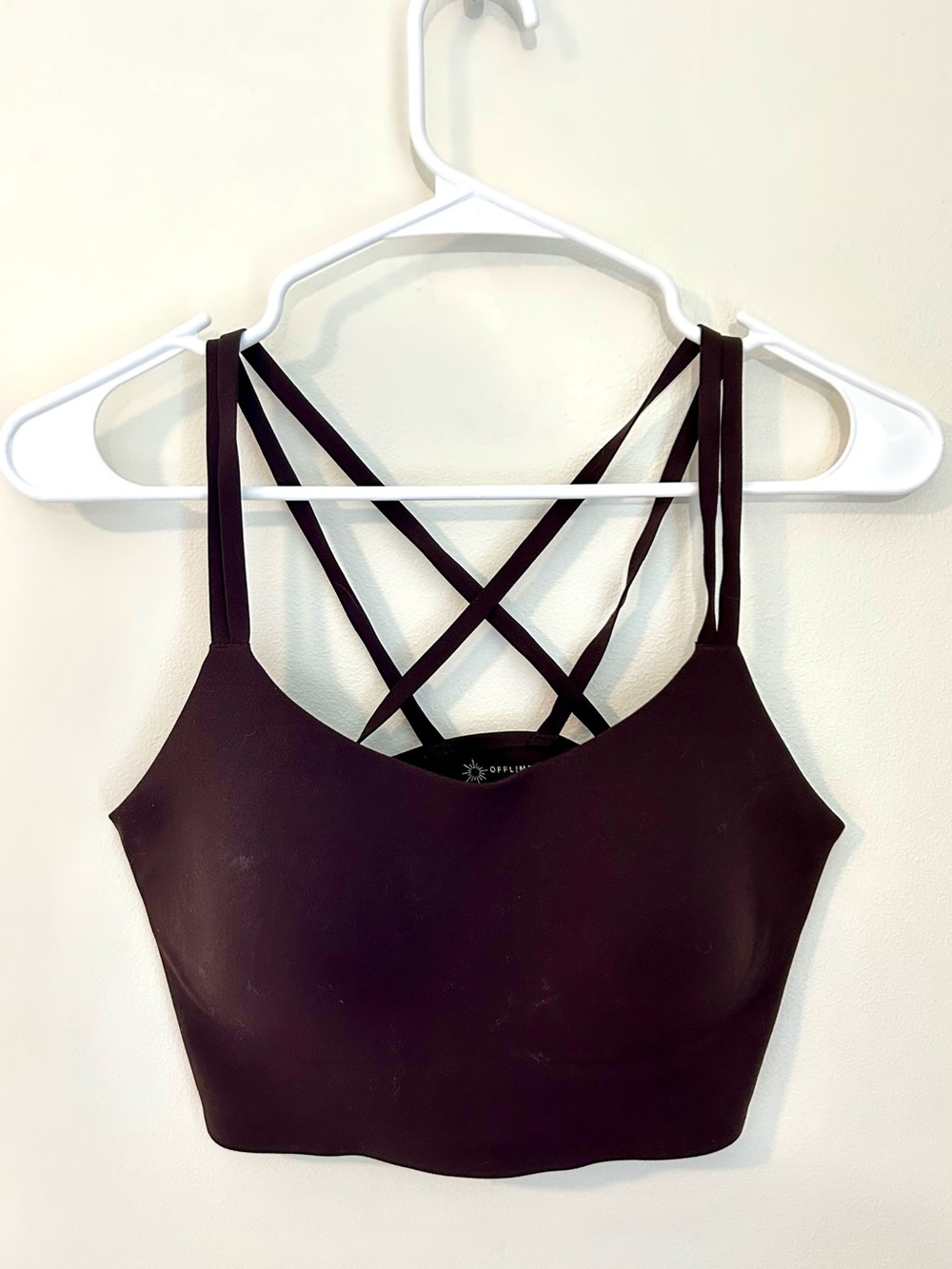 aerie Real Me Hold Up Strappy Sports Bra